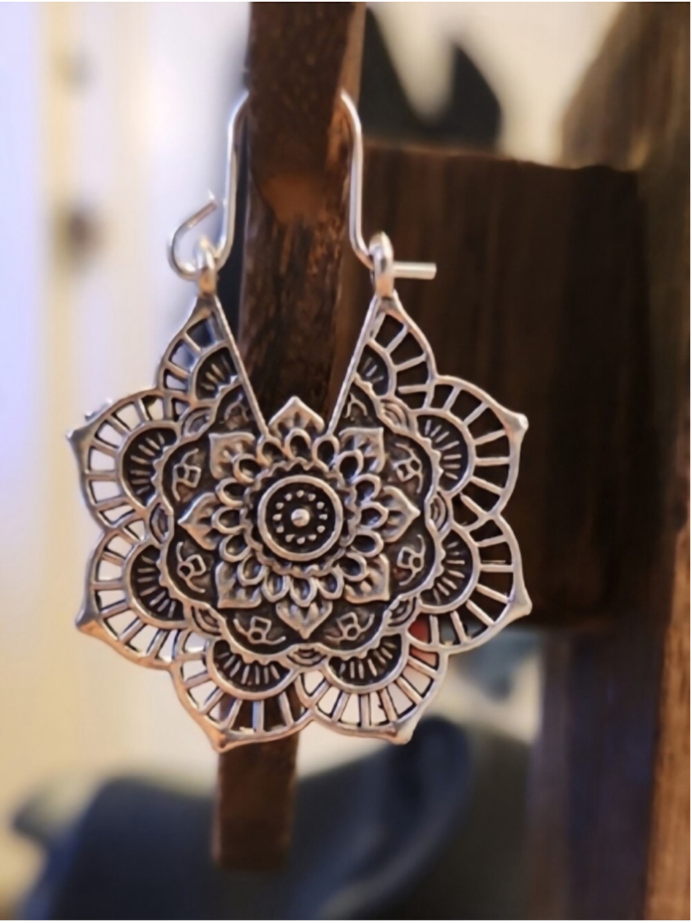 Bohemian Floral Mandala Earrings